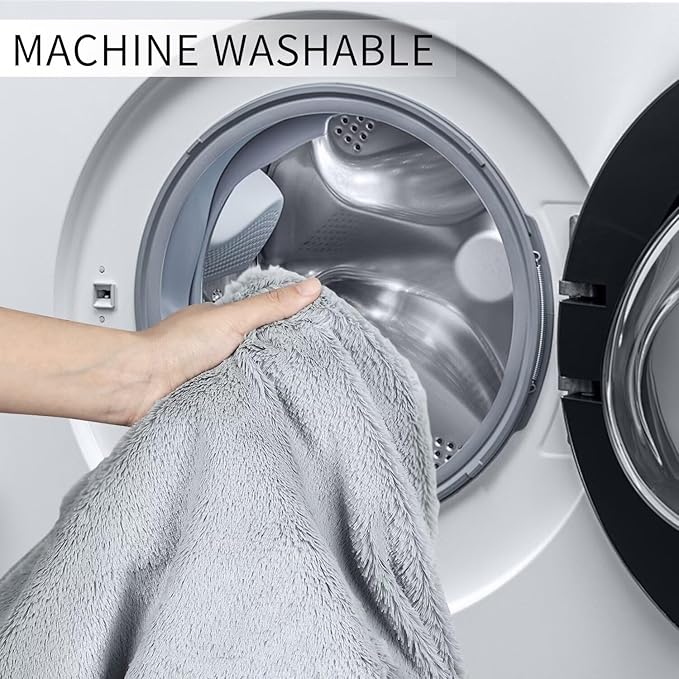 Bean Bag Chair for Adults 6FT,Soft Removable Cover for Teens/Girls Bedroom,Fluffy Giant Round Floor Beanbag Lounger Chairs (No Filler,Light Gray)