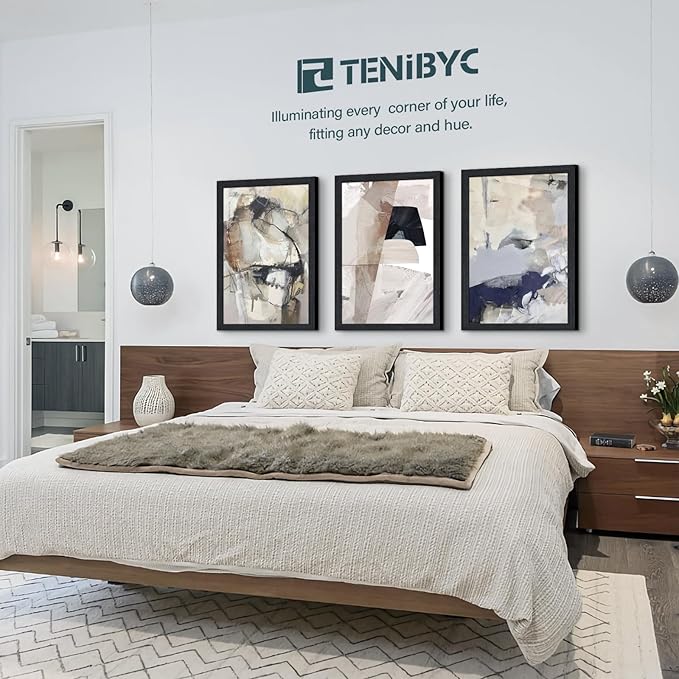 20x28 Picture Frame Set of 3 - Black Woodgrain, Solid Wood Gallery Poster Frame - Wall Hanging