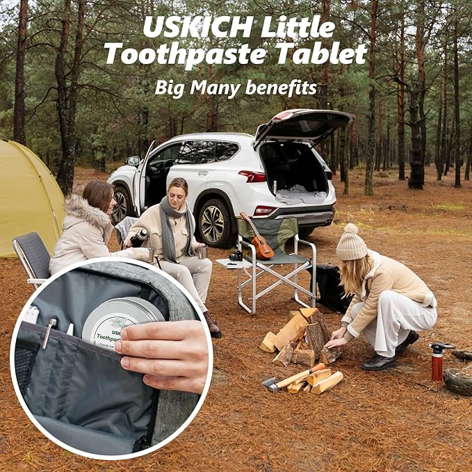 200 Pcs Toothpaste Tablets - Nano Hydroxyapatite Natural Whitening, Reduce Sensitivity,Fluoride & Plastic Free, Eco Friendly & Travel Mouthwash Tablets