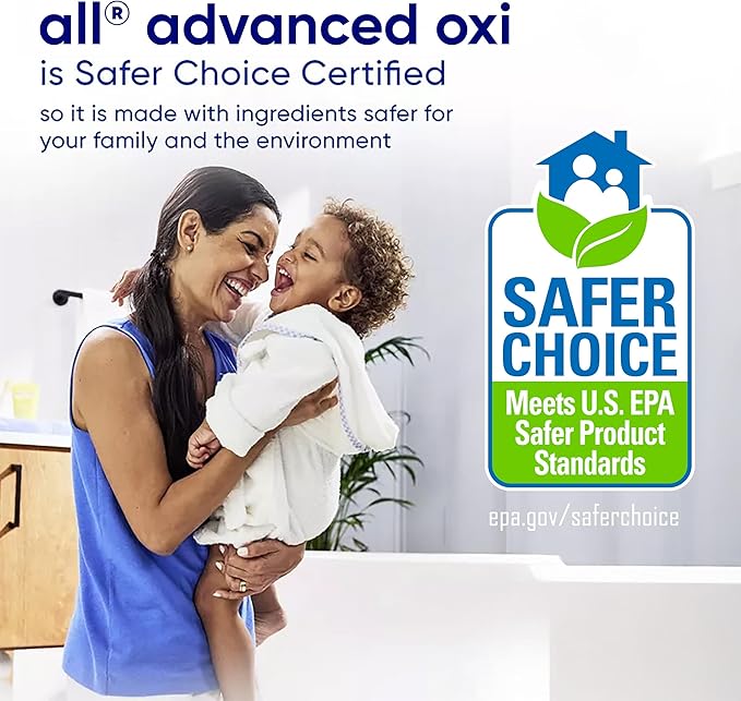 all Liquid Laundry Detergent, Free Clear for Sensitive Skin with OXI, Unscented and Hypoallergenic, 2X Concentrated, 90 Loads