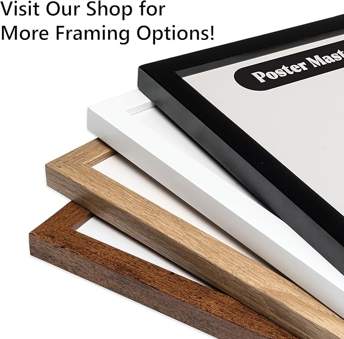 Poster Master Vintage Poster - Retro Minimalist Print - Gift for Artist, Housewarming - Dachshund Dog, Line Drawing, Abstract - Wall Decor for Living Room, Bedroom, 16x20 Brown Framed