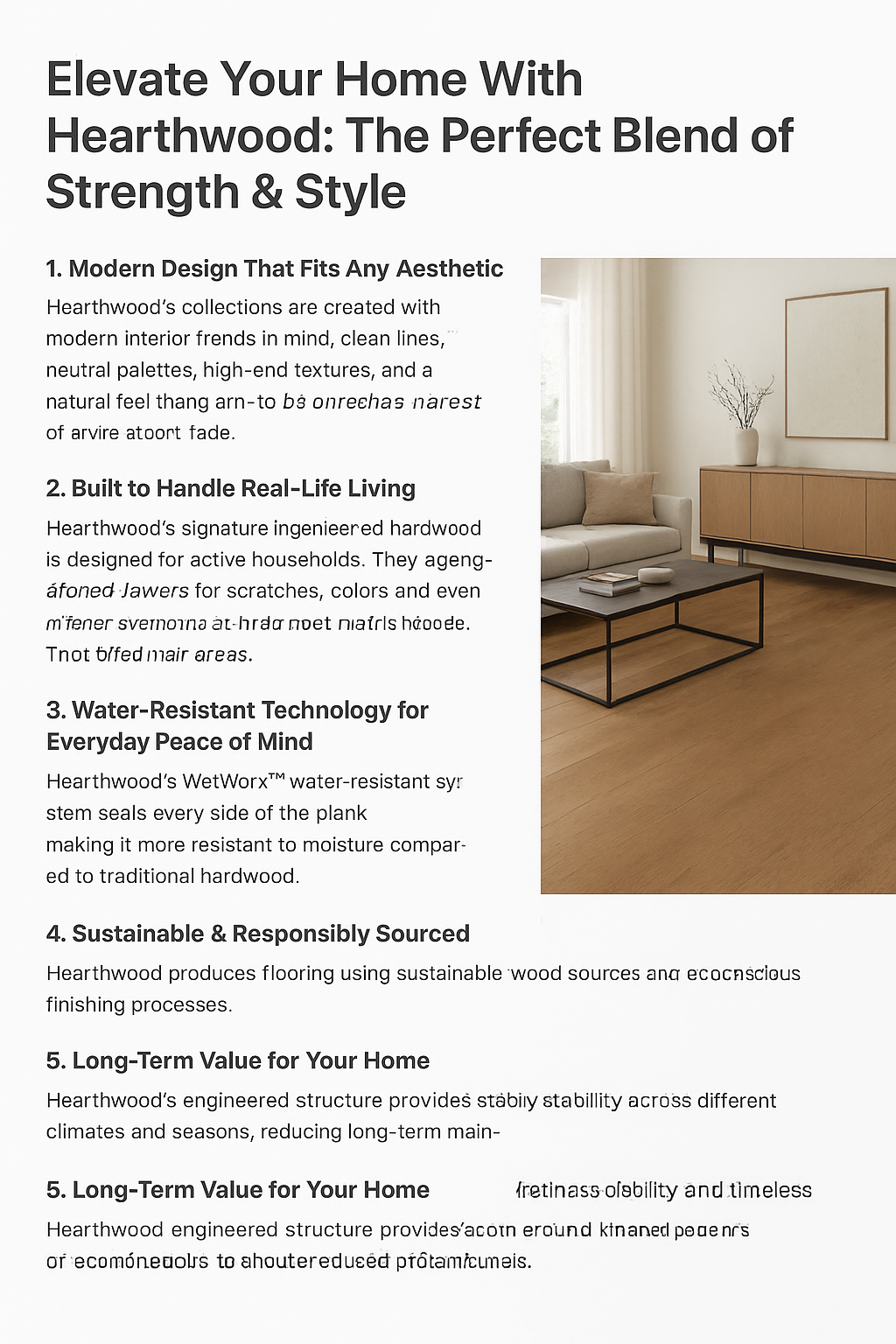 Elevate Your Home With Hearthwood: The Perfect Blend of Strength & Style