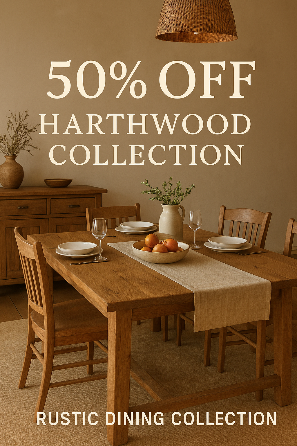 Hearthwood’s Rustic Dining Collection 🍂