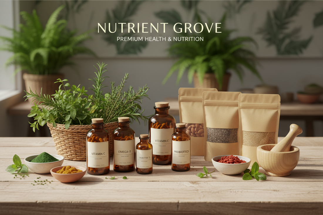 daily nutrition, balanced wellness, digestive health, natural energy, healthy routines, Nutrient Grove