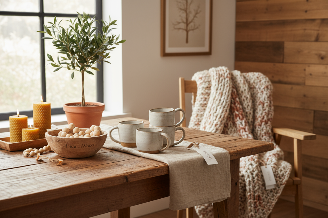 Embrace Cozy Living with Hearthwood’s Natural Home Essentials