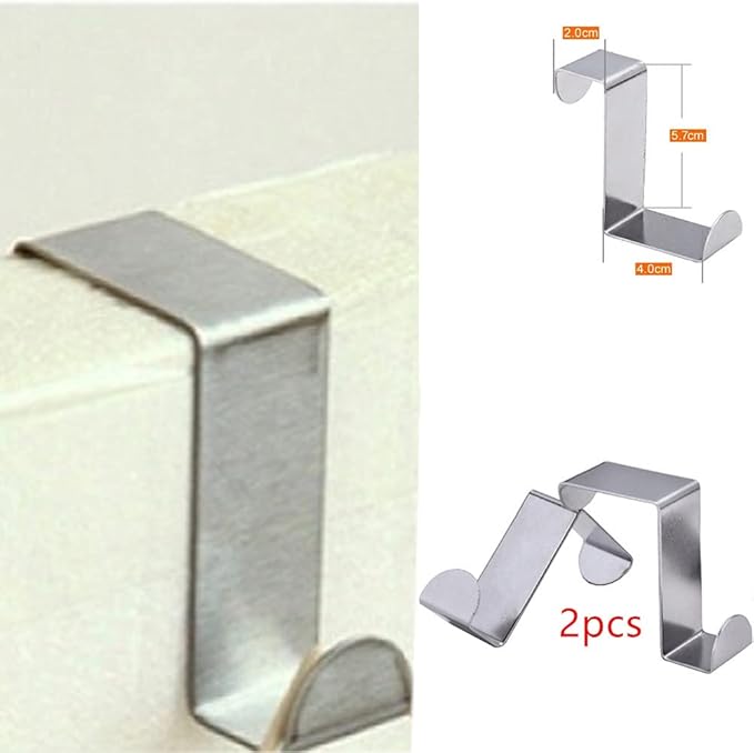 Adjustable Space Saving Door Hanging Laundry Hamper Bag with Stainless Steel Hooks