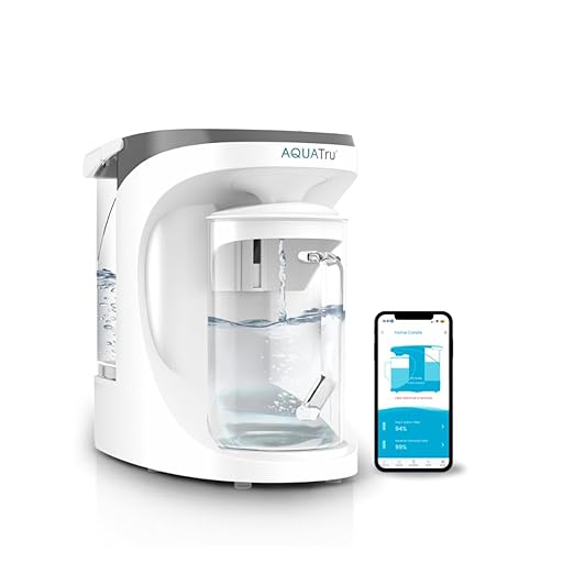 AquaTru Carafe Smart | Countertop Water Purifier for PFAS and Other Contaminants with Exclusive 4-Stage Ultra Reverse Osmosis Technology (No Plumbing or Installation Required) | BPA Free
