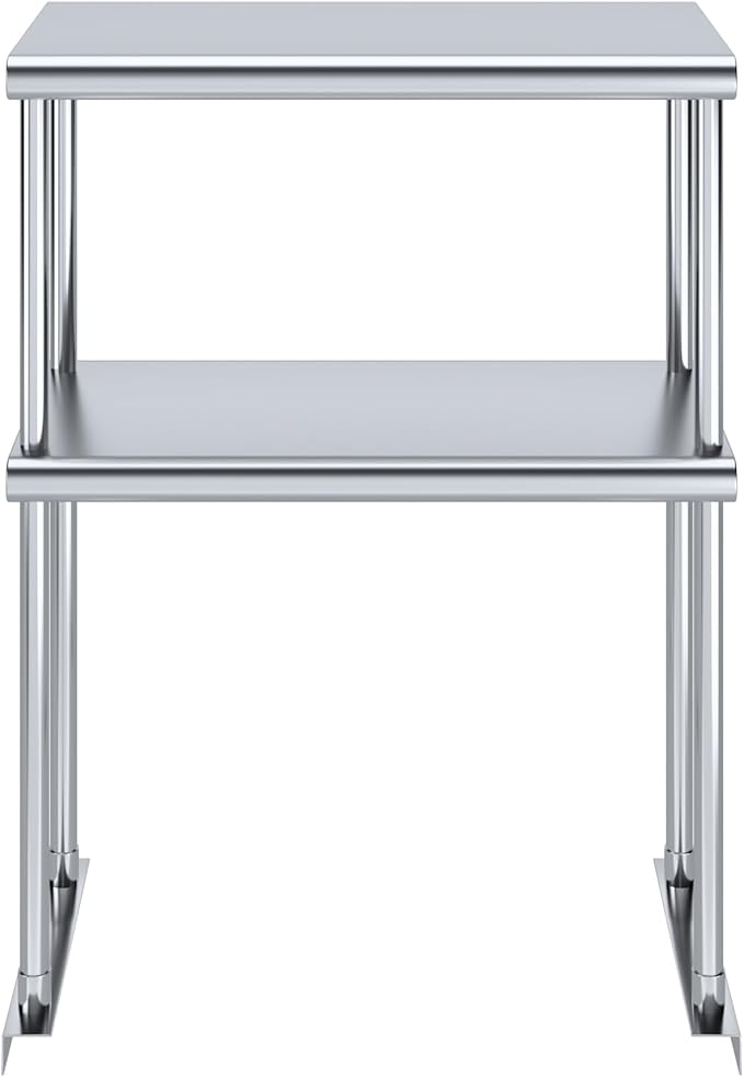 AmGood Double OverShelf Stainless Steel NSF - Many (24" Long x 12" Deep)