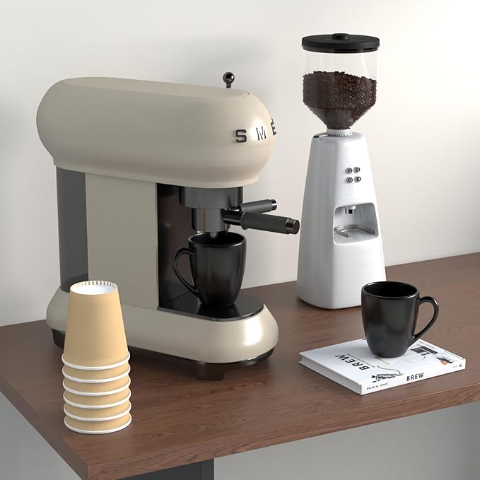 16 OZ Black Stoneware Mugs Set of 6, Large Ceramic Coffee Cups with Handle, Porcelain Mugs for Latte, Milk, Tea and Juice