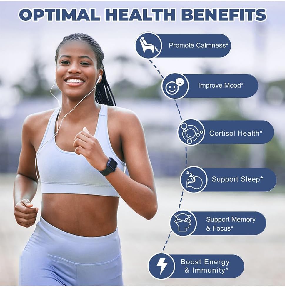 (2 Packs) Sugar Free Ashwagandha Filled Gummies w/Vitamin D3, Magnesium Glycinate, Rhodiola, Ultra Strength Ashwa Root Supplements for Women & Wen, for Relaxation, Energy, Cortisol Gummies