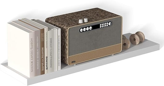 40 Inch Floating Shelf 1 Pack Large Floating Shelves for Wall No Drilling Accessories Included Deep Wall Shelves for Living Room Kitchen Farmhouse 40" W x 12" D x 1.2" White