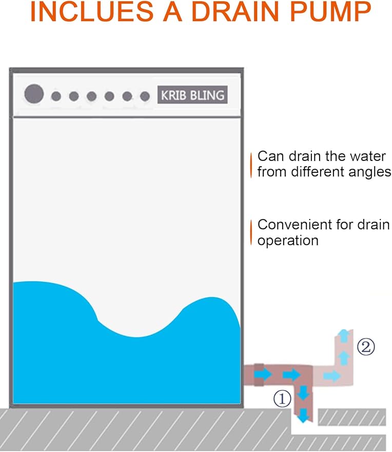 17.7 lbs Portable Washer Drain Pump, Full Automatic Washing Machine with LED Display, 10 Programs & 8 Water Levels Selections, Ideal for Camping, Apartment, Dorm, Glod