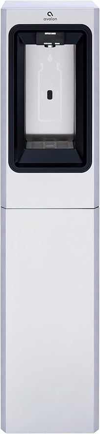 Avalon Freestanding Bottle Filler, High Capaciy Cooling, Sensor Dispensing, UV Cleaning, Digital Bottle Counter Display, Dual Filtration, WiFi Enabled