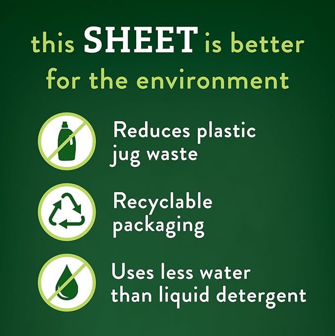 Biokleen Laundry Detergent Sheets (2 PACK) - Free & Clear From Fragrances and Dyes, Hypoallergenic Enzymatic Cleaning - 100 Sheets, 200 Loads