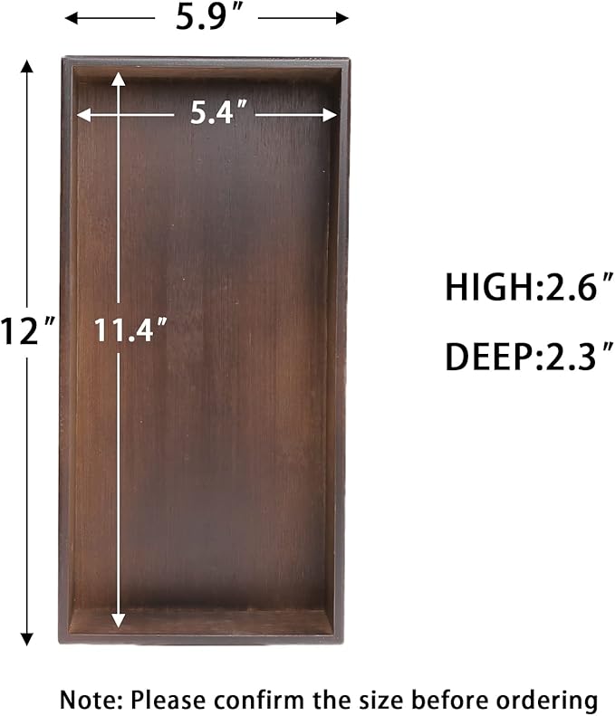 Bamboo Drawer Organizer - Kitchen Utensil Organizer Silverware Tray Cutlery Holder，Office Desk Supplies and Accessories,12 * 5.9 * 2.6,Nut-brown