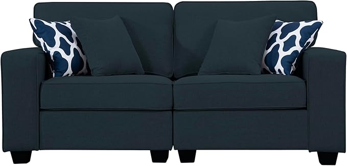 L Lengend Vansen Modular Sectional Sofa U Shaped Couch with Ottoman Modern Reversible Corner Sectional Couch for Living Room (Charcoal, 2+3)