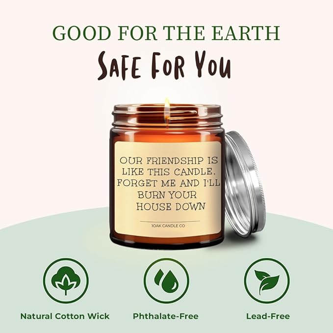 1OAK Vanilla Candle - Best Friend Candle for Women - Friendship, Christmas & BFF Gifts