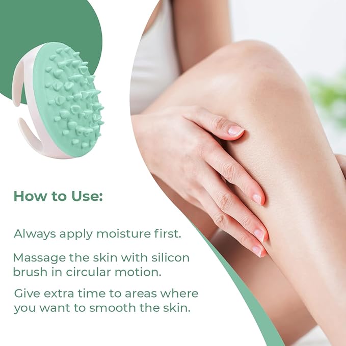 Anti Cellulite Massager Roller - Anticellulite Fascia Blaster for Cellulite Remover - Improves Blood Flow Use Cellulite Brush & Cellulite Roller with Cream or Oil for Cellulite Treatment