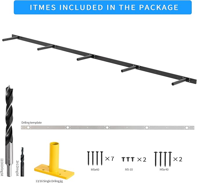 69 inches, Heavy-Duty Floating Shelf Bracket, Hidden Shelf Bracket for Fireplace Shelves, Installed on Studs, max Load of 210 pounds, Hidden Bracket for Shelves， 69 inches, (with Ease kit)