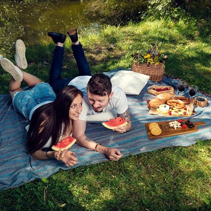 AIDEA Wood Cutting Board with Handle, Cheese Board Chartuterie Board for Kitchen, Party 17" LenghtX6"Height (2 Pack)