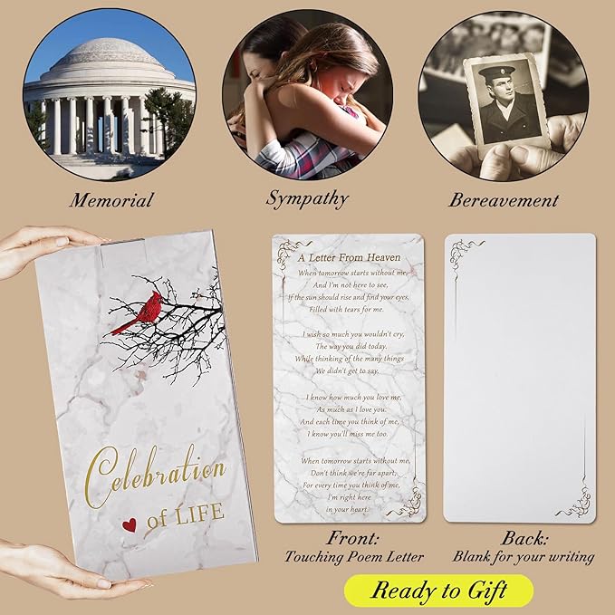 Memorial Lantern, Sympathy Gifts for Loss of Mom/Dad/Loved One, Bereavement Gifts, in Memory of Loved One Lantern,Celebration of Life, Memorial Gifts, Funeral Lantern,When Tomorrow Starts Without me