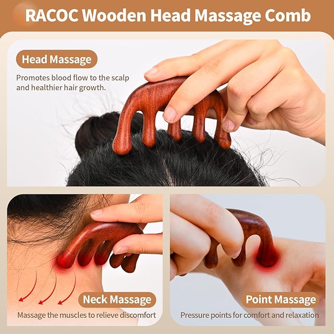 5 in 1 Wood Therapy Massage Tools Lymphatic Drainage Massager Maderoterapia Kit Wooden Massager Body Sculpting Tools for Muscle Pain Relief, Anti-Cellulite, Body Contouring and Shaping