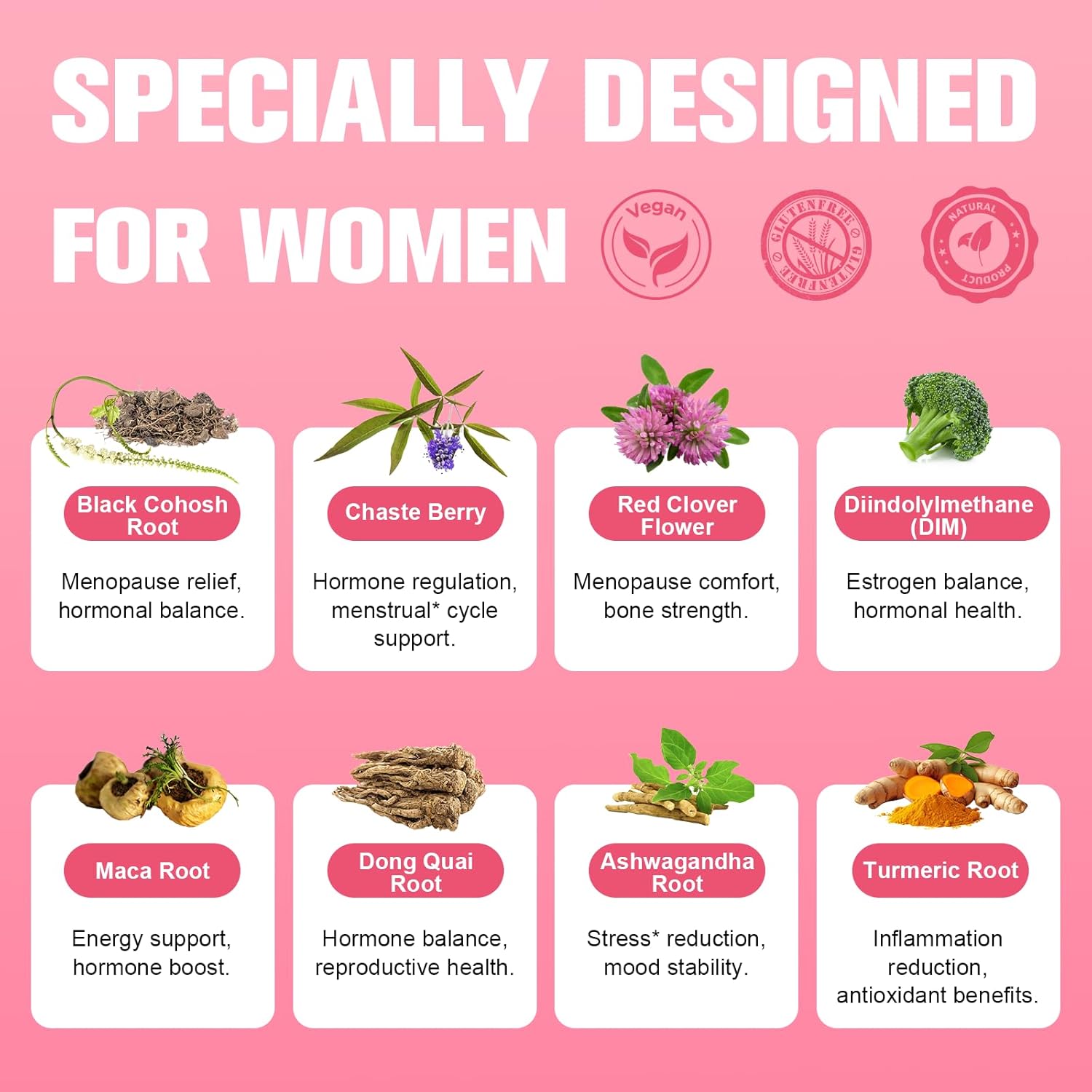 (2 Packs) 40-in-1 Menopause Supplements for Women, Multibenefit & Complete Black Cohosh for Hot Flashes, Night Sweats & Hormone Balance, w/ Probiotics, DIM, Vitex, Dong Quai, Red Clover and More