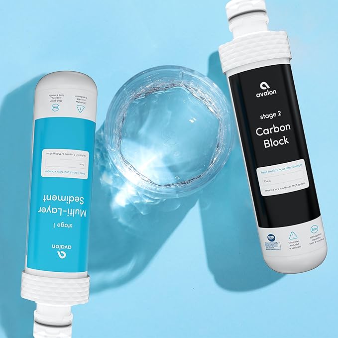 Avalon Genuine 2 Stage Replacement Filters For All Avalon Branded Bottleless Water Coolers NSF Certified, 2 Count (Pack of 1)