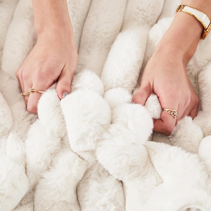 Belffin Modular Sectional Sleeper Sofa with Pull Out Couch Bed Corduroy Double Chaise with Storage White Couch