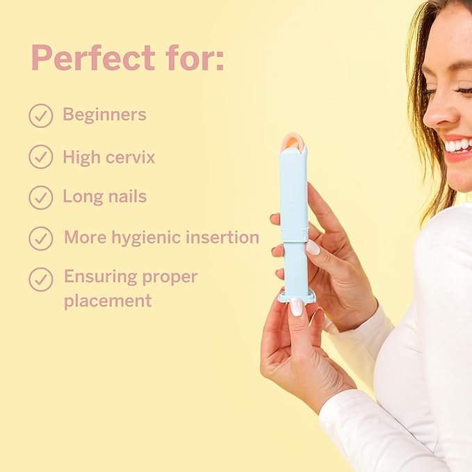 2 Menstrual Discs and Applicator Bundle - No Metals or Toxins - 100% Medical-Grade Silicone-Most Soft Reusable Period Disc - Inserts and Removes Like a Tampon - Capacity of 5 and 7 Tampons