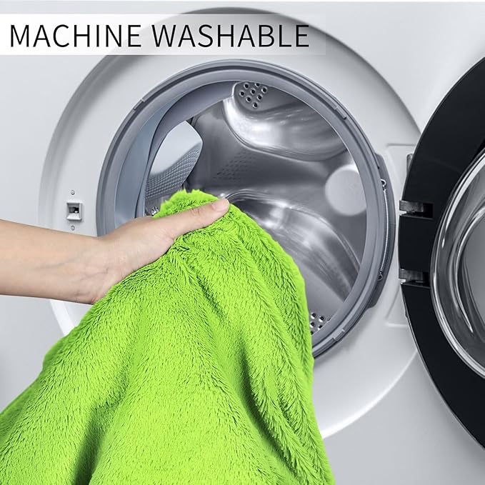 Bean Bag Chair for Adults 4FT,Soft Removable Cover for Teens/Girls Bedroom,Fluffy Giant Round Floor Beanbag Lounger Chairs (No Filler,Green)