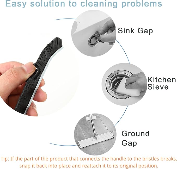 3Pcs Crevice Cleaning Brush Tool, Grout Brush Cleaning Supplies, Home Essentials, Bathroom Cleaning Brush Multifunctional Gap Scrub Hard Bristle Crevice Cleaning Brushes for Household Use