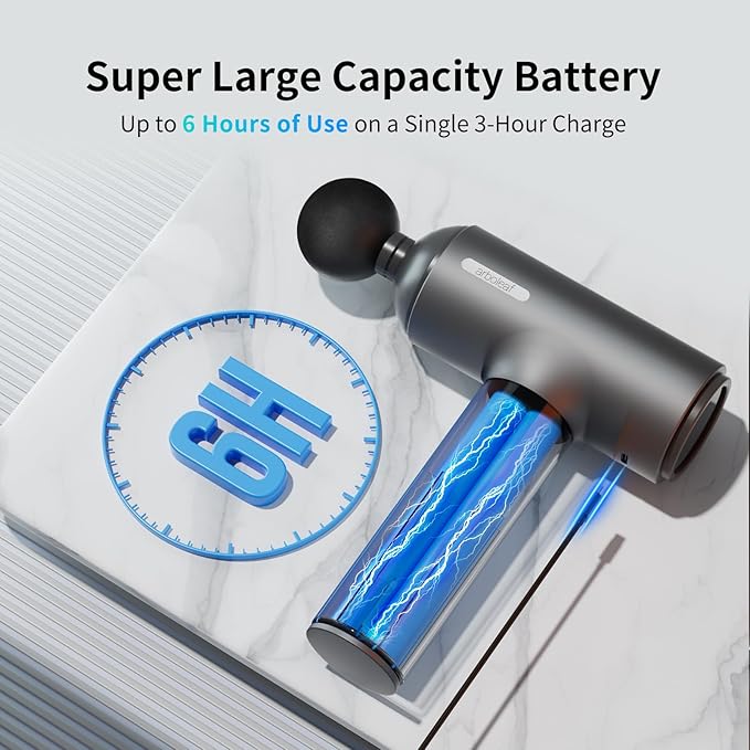 arboleaf Massage Gun, Powerful Massage Gun Deep Tissue, Handheld Percussion Muscle Massager with Portable Travel Case for Athletes, Relax, Gifts