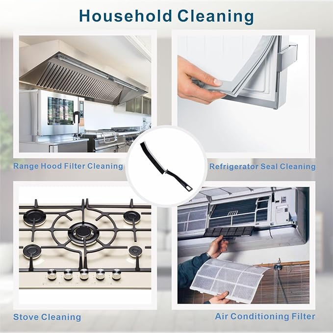 2 PCs Hard-bristled Crevice Cleaning Brush, Gap Cleaning Brush, Grout Brush for Kitchen, Bathroom, Bathtubs