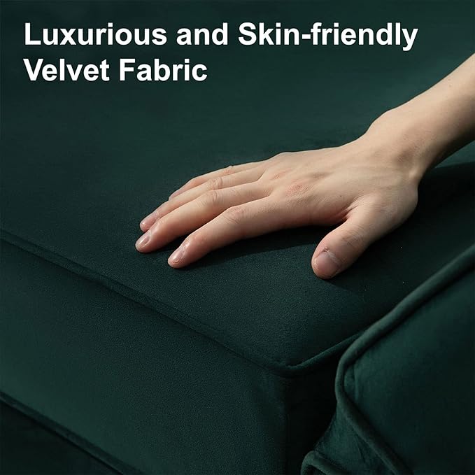 Belffin Modular Sectional Sofa with Storage Chaises Sectional Sleeper Sofa Couch 8 Seat Sectional Bed Green