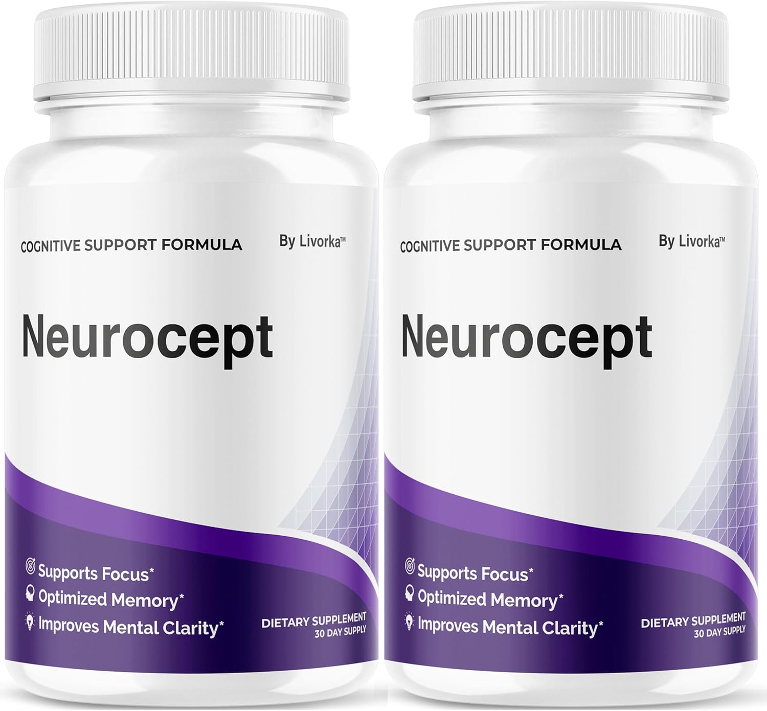 (2 Pack) Neurocept Brain Supplement Capsules - Official Neuro cept Brain & Memory Focus Support Advanced Formula, Neurocept Pills Daily Support for Overall Health & Wellness, 120 Capsules for 2 Months
