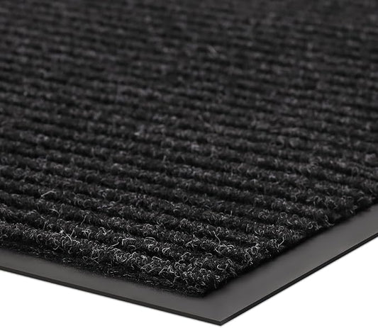 Large Front Door Mat, 48" x 36" Durable Front Doormat, Heavy Duty Large Welcome Door Matt for Home Entrance, No Slip Rubber Low Profile Door Mats for High Traffic Area