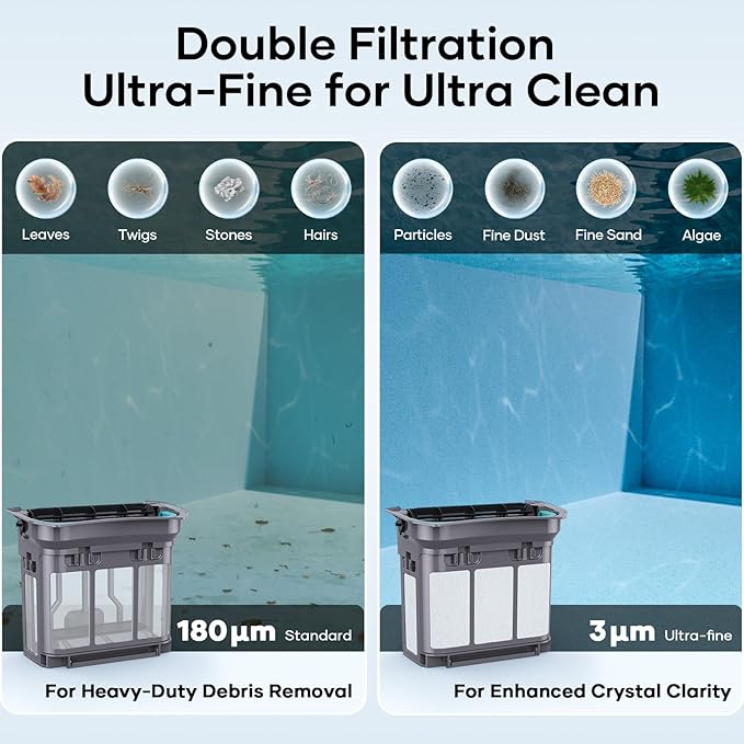 Aiper Scuba X1 Pro Max Pool Cleaning Robot, Pool Mapping, Adaptive Path, 8500 GPH Power, Double Filtration, Smart Surface Parking, Pool Vacuum for All Inground Pools