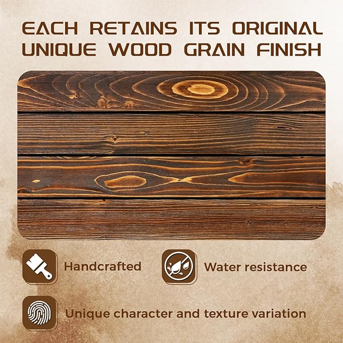 48x8x3 Fireplace Mantel - Solid Rustic Wood - Wall Mounted Floating Shelf with Invisible Heavy Duty Steel Bracket (Weathered Brown)