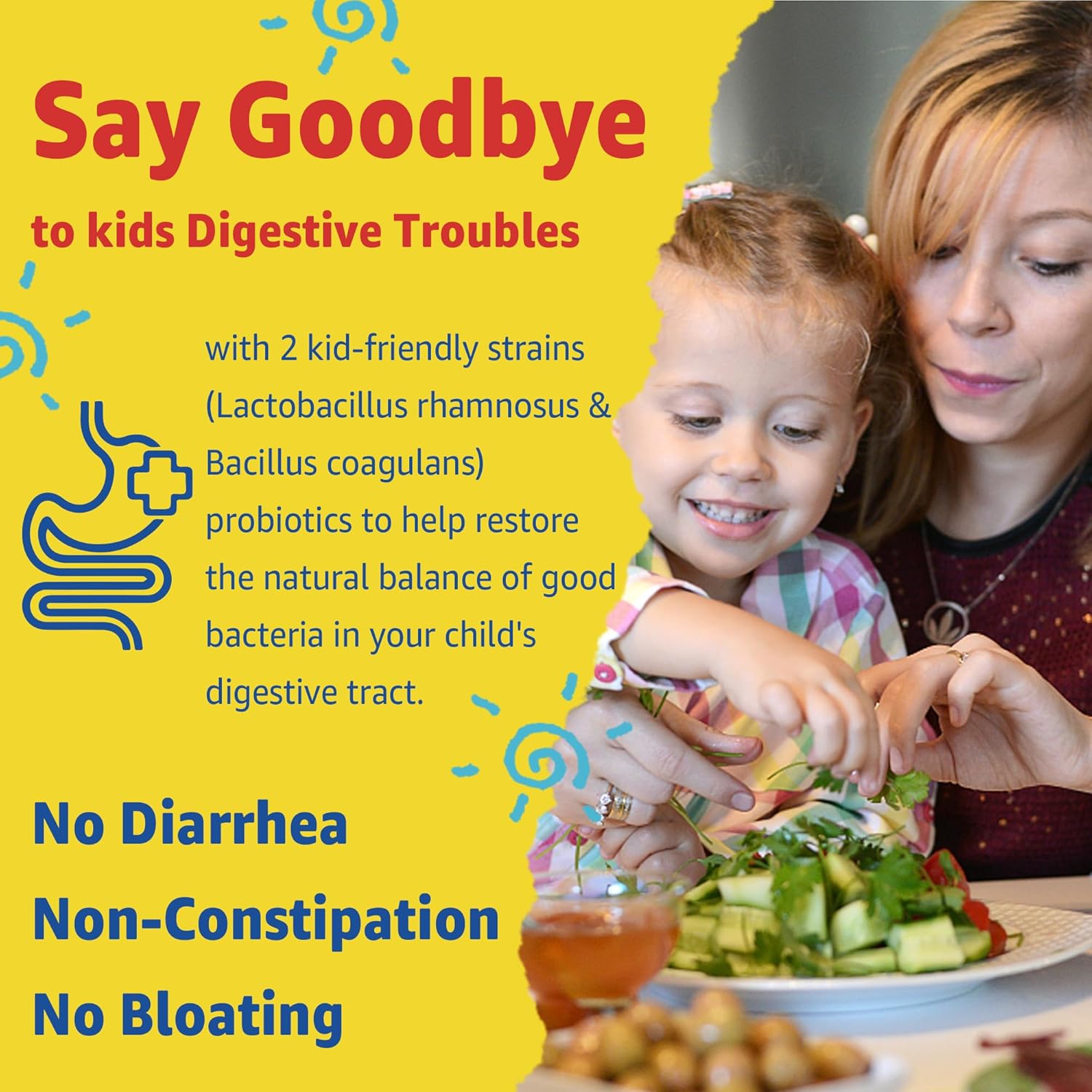 (2 Pack) Kids Multivitamin Gummies with Iron, Sugar Free, Kids Daily Vitamins + Probiotics, Algae Omega 3 (EPA/DHA), A, C, D, Methyl B12, Folate, B6, Zinc, Biotin, for Healthy Growth, Immune Support