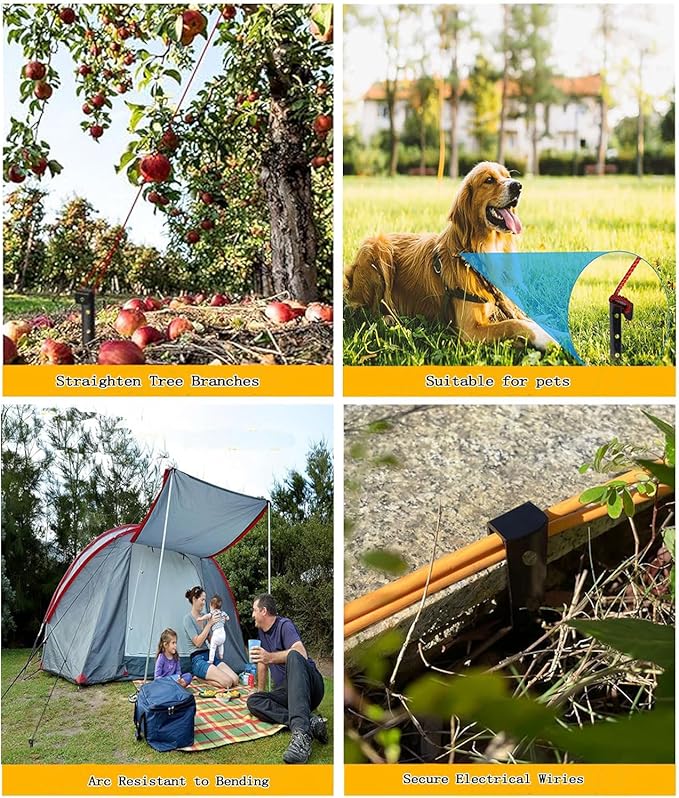 60Pcs Metal Garden Landscape Edging Stakes,Black, 10inch anchoring Stakes Landscape Anchoring Spikes for Terrace Board, Grass Barrier, Landscape Edging Coil, Garden Liner, Bender Board