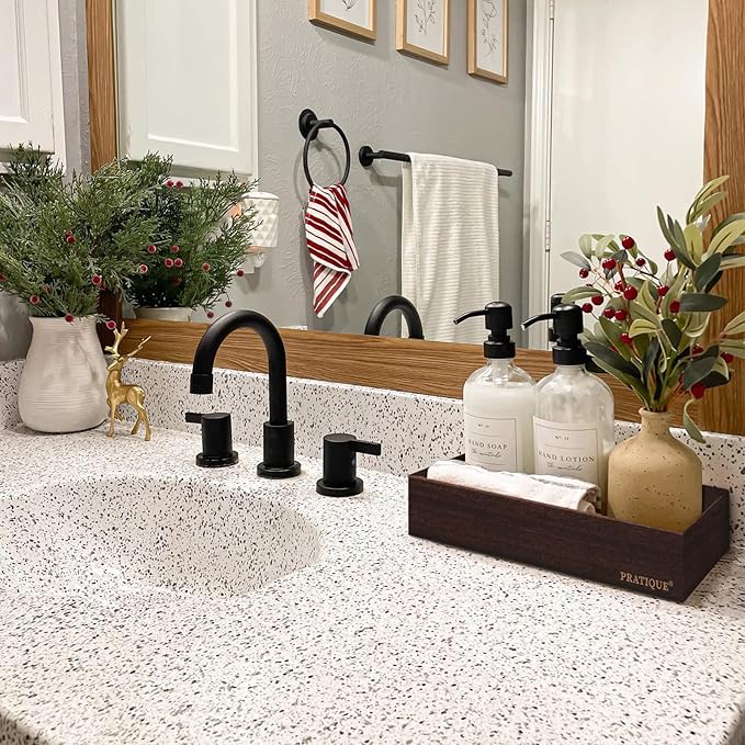 Bamboo Drawer Organizer - Kitchen Utensil Organizer Silverware Tray Cutlery Holder，Office Desk Supplies and Accessories,12 * 5.9 * 2.6,Nut-brown