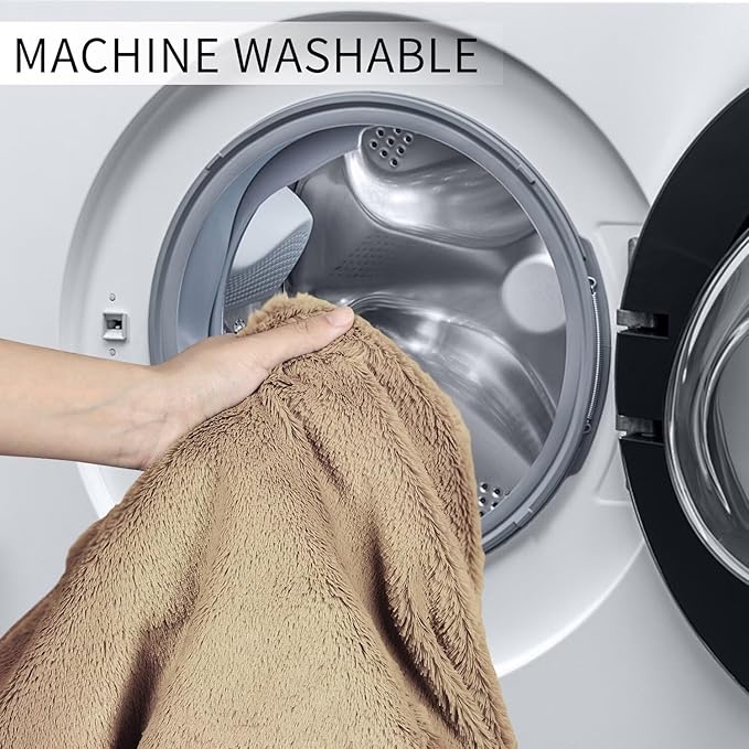 Bean Bag Chair for Adults 5FT,Soft Removable Cover for Teens/Girls Bedroom,Fluffy Giant Round Floor Beanbag Lounger Chairs (No Filler,Tan)