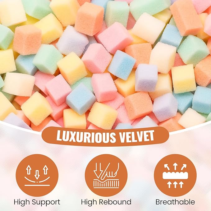 4FT Bean Bag Chair: Bean Bag with Velvet Cover, Fluffy and Comfy Bean Bag Chairs for Adults and Kids, Bean Bag Sofa Filled with High-Density Sponge for Gaming (Yellowish Beige)