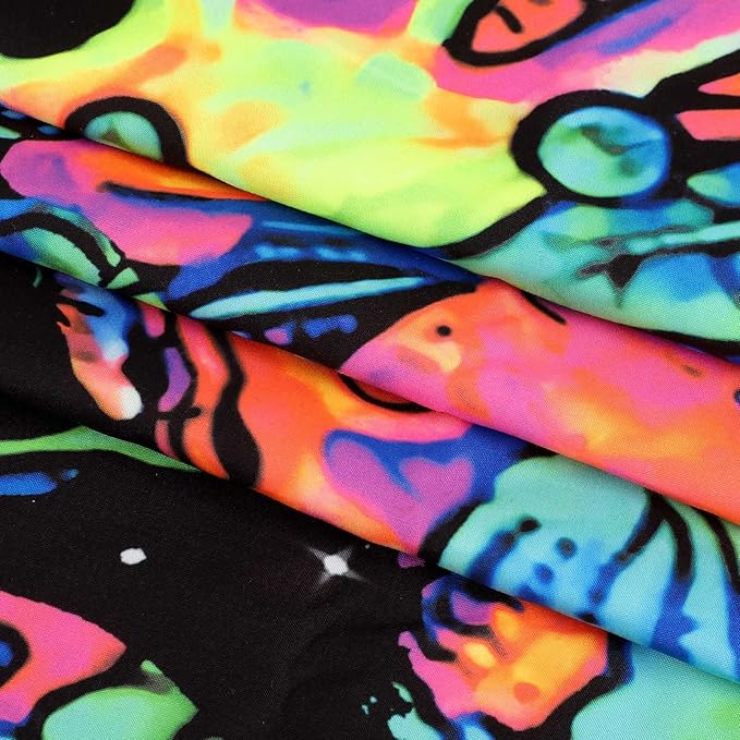 ADDWel Blacklight Mushroom Tapestry, Upright Tapestry Glow In The Dark, UV Reactive Black Light Tapestries Posters Wall Hanging for Backdrop Bedroom Dorm Living Room Decor(70"x90")