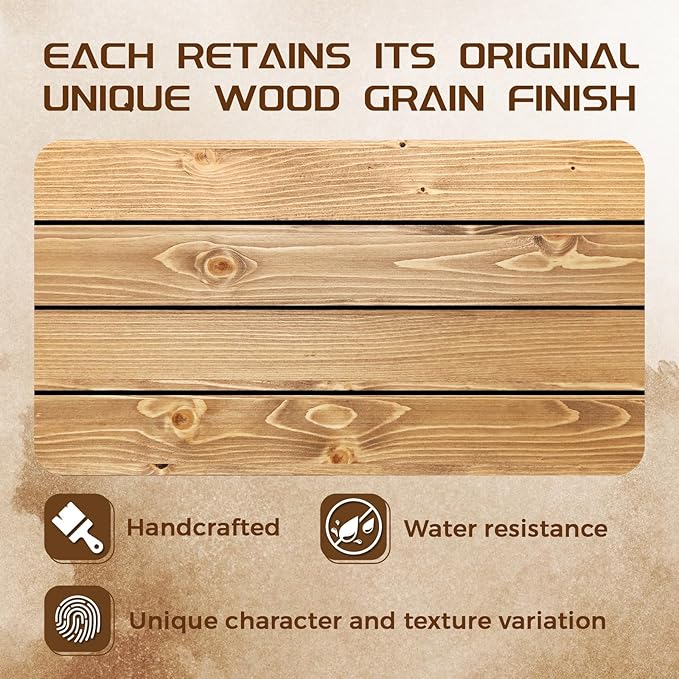 60x7x3 Fireplace Mantel - Solid Rustic Wood - Wall Mounted Floating Shelf with Invisible Heavy Duty Steel Bracket (Natural Wood)