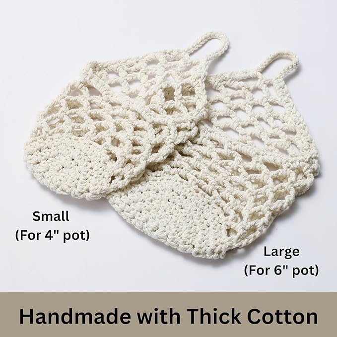 2PK Wall Planters for Indoor Plants, Macrame Plant Hanger | Wall Planter, Plant Hanger, Hanging Planter (2PK, for 6 inch Pot)