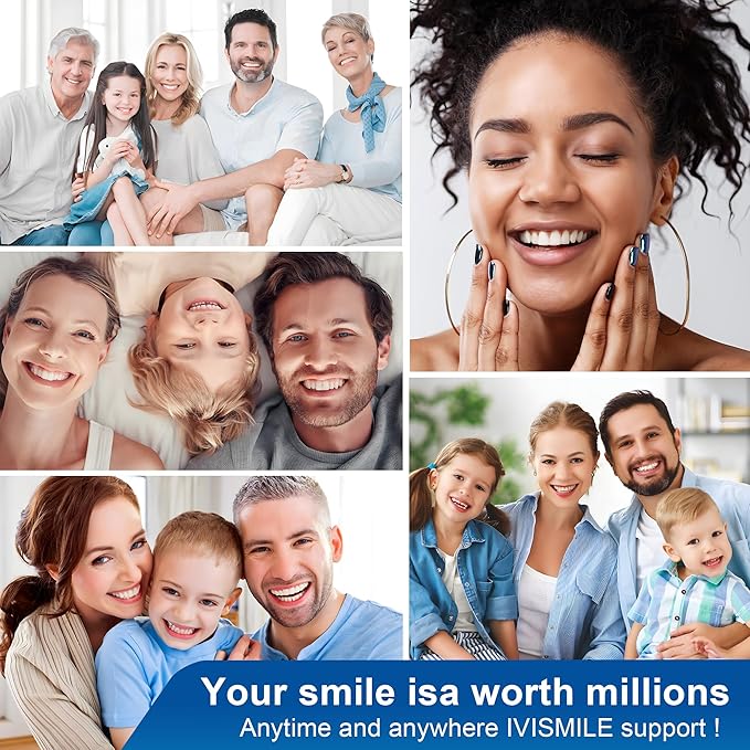 LUCKIN SMILE 10*3ML Teeth Whitening Gel Refill with 22% Carbamide Peroxide Suitable for Sensitive Teeth Whitening, 60 Whitening Treatments, Teeth Whiteners Used in Conjunction with Teeth Whitening Kit