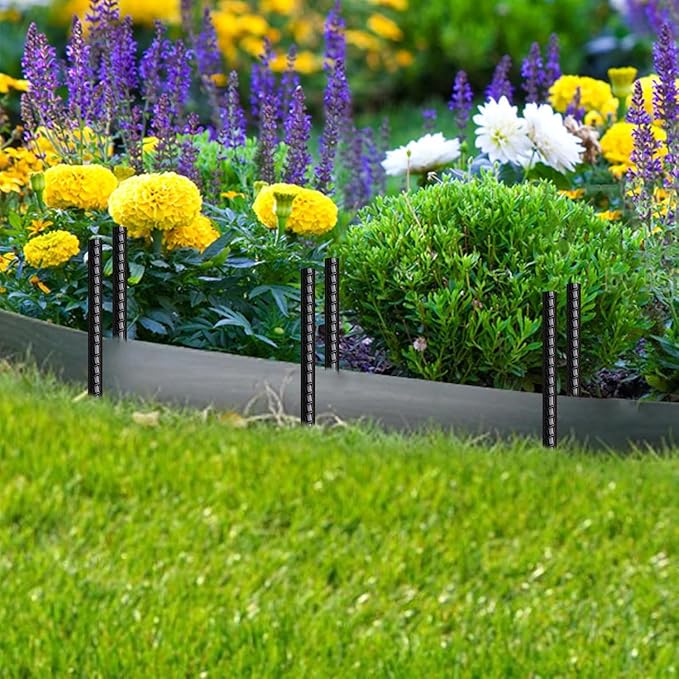 16 Inch Rebar Stakes 30 Pack Heavy Duty Ground Anchors with Chisel Point End Long Straight Steel Tent Stakes 3/8" Thickness Metal Spikes Black Coated for Concrete Timber Camping Garden Plant