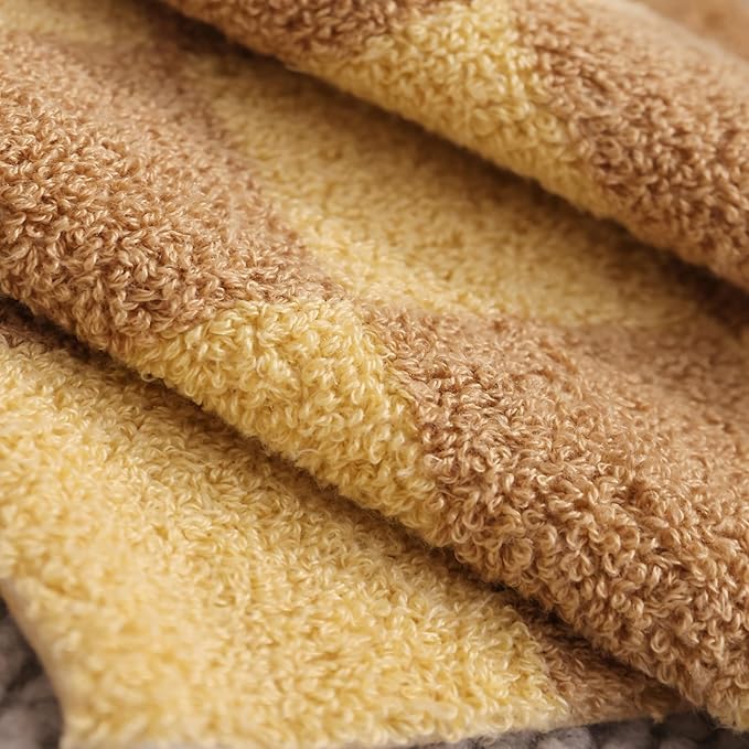 Alysheer Checkered Embroidered Decorative Throw Pillow Covers 18"x 18" Set of 2, Farmhouse Cottage Cream Ivory Plaid Tufted Patterned Cotton Canvas Cushion Case for Sofa Couch Bed Living Room